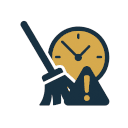 Aumento en los tiempos de limpieza manual icon