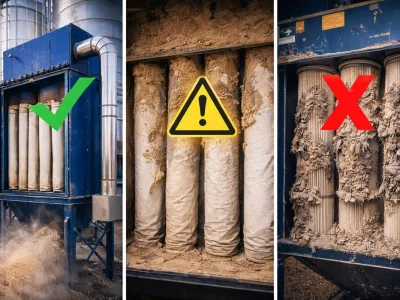 Filtros de Manga para Polvo de Grano