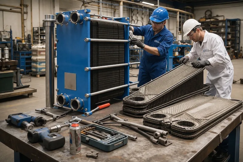 Reparación de Intercambiadores de Calor a Placas