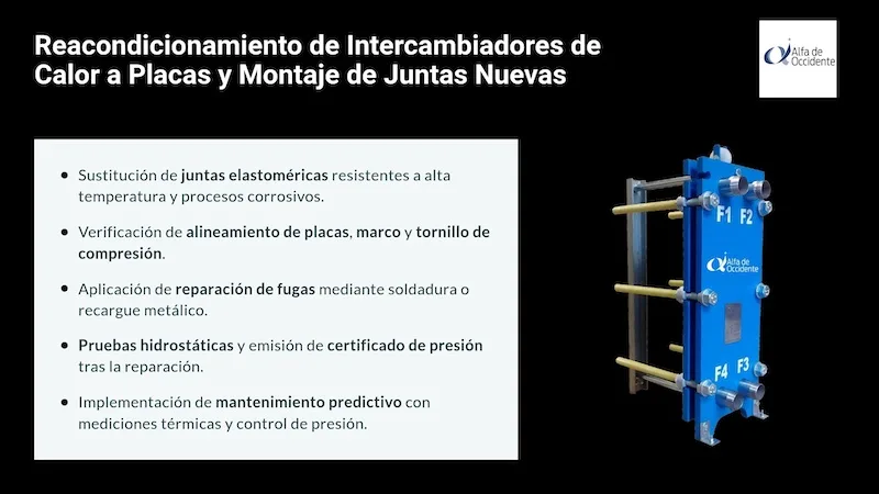 Reparación de Intercambiadores de Calor a Placas