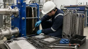 mantenimiento de un intercambiador de calor de placas