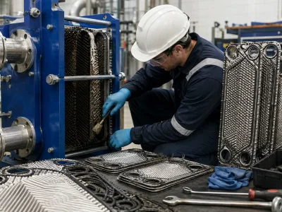 mantenimiento de un intercambiador de calor de placas