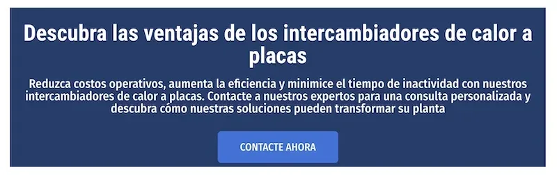 mantenimiento de un intercambiador de calor de placas