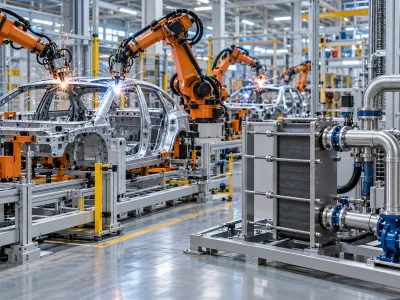 Intercambiador de calor a placas industria automotriz