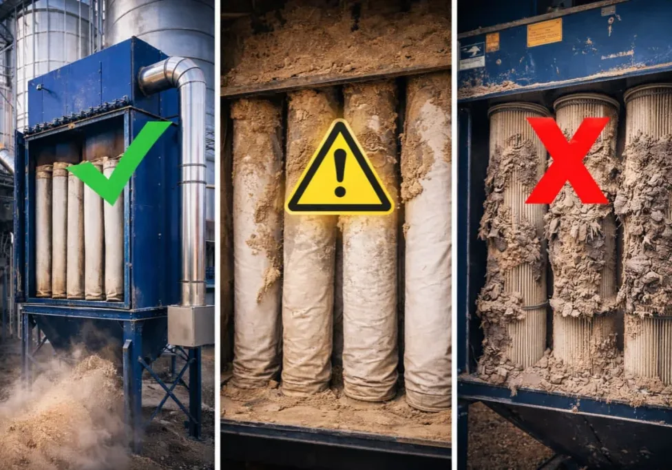 Filtros de Manga para Polvo de Grano